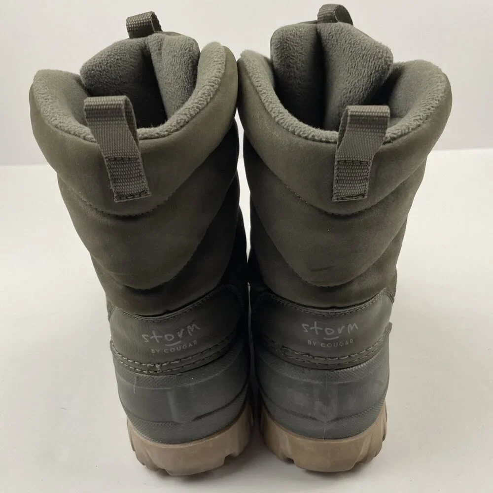 Storm By Cougar Cardiff Snow Boots Women's 9W Brown WB-Q Cinch Cord Lined
